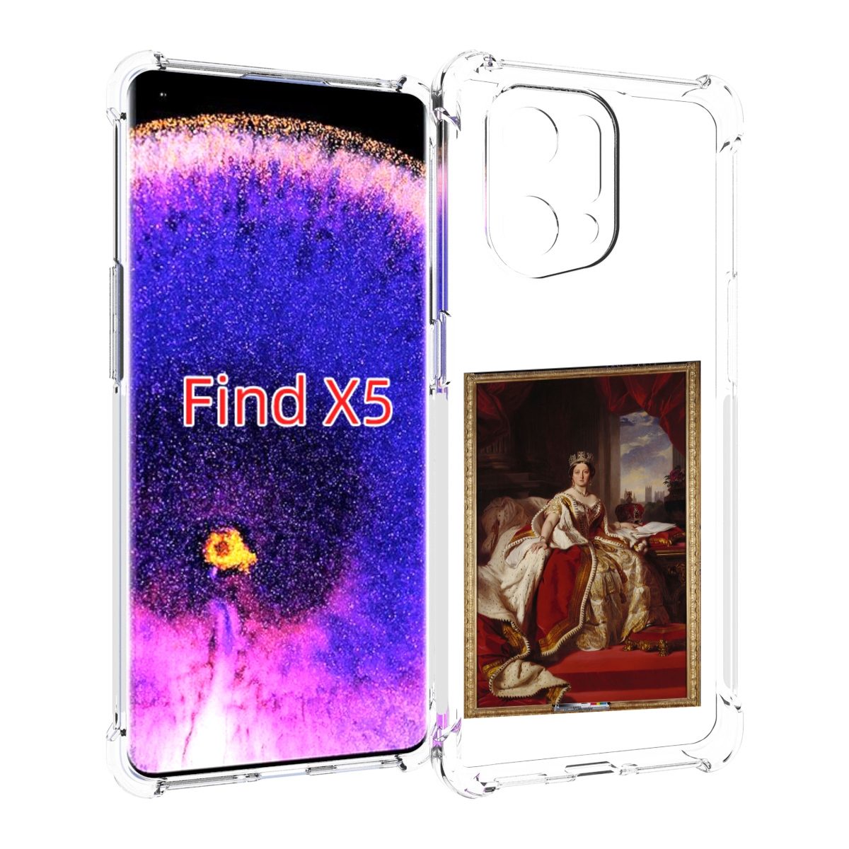 

Чехол MyPads елизавета-2 для Oppo Find X5, Прозрачный, Tocco