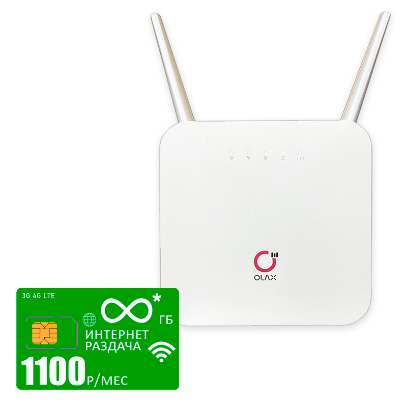 Wi-Fi роутер Olax Ax6pro (komplekt-olaxAX6-mega-1000gb-pro-sb)