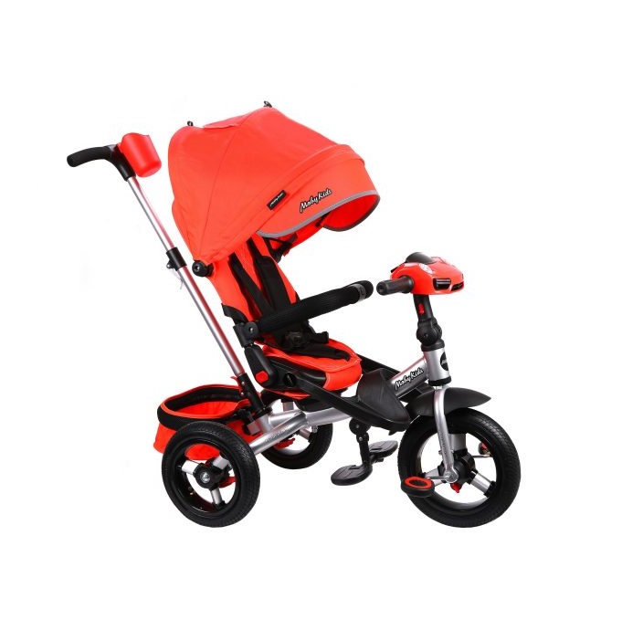 фото Велосипед трехколесный moby kids leader 360° air car с разворотным сиденьем красный 641209