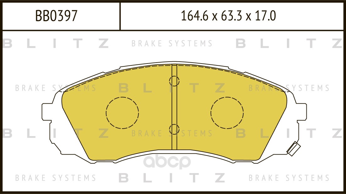 

Тормозные колодки BLITZ дисковые для Kia Carnival 2006- BB0397