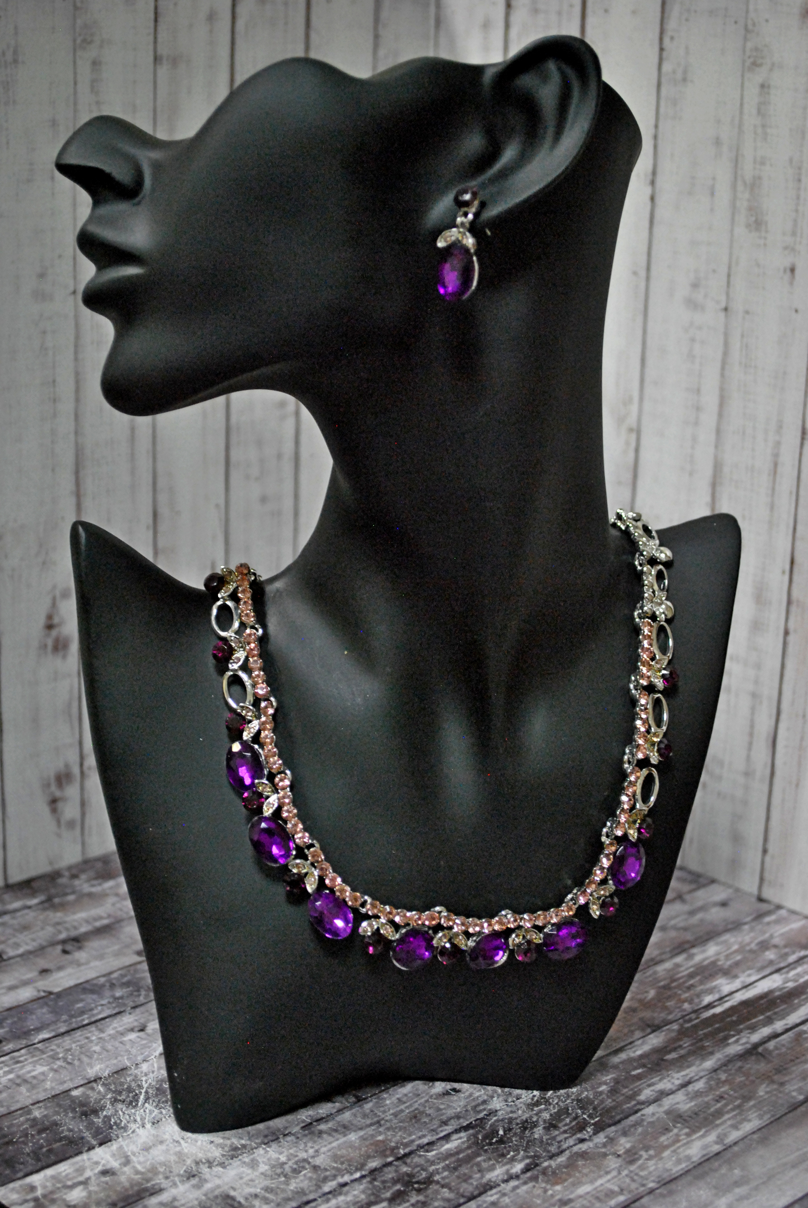 

Ожерелье+серьги из бижутерного сплава Fashion Jewelry Berries 06, стразы, Berries 06