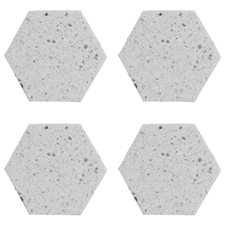 

Набор из 4 подставок из камня elements hexagonal 10 см Typhoon