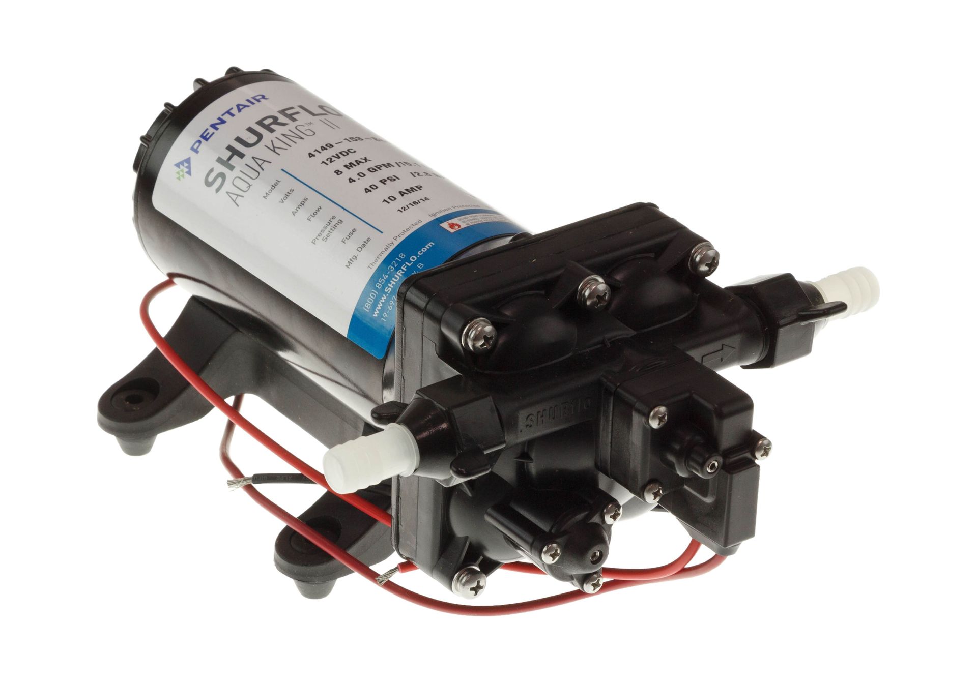 

Помпа водоподающая мембранная Shurflo AquaKing II Premium, 12 В, 15.1 л/мин, 40 PSI (2.8 б