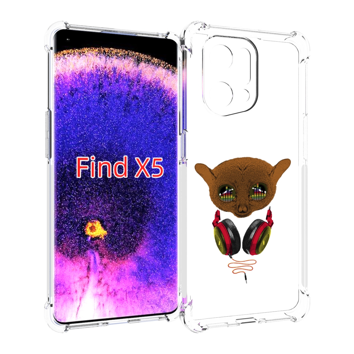 

Чехол MyPads диджей для Oppo Find X5, Прозрачный, Tocco