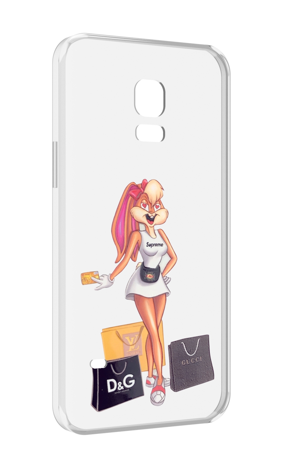 

Чехол MyPads модница-зайка женский для Samsung Galaxy S5 mini, Прозрачный, Tocco
