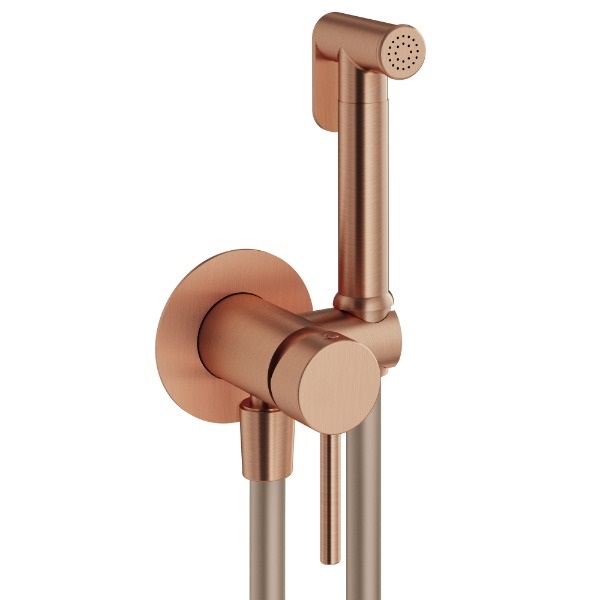 

Комплект гигиенического душа Plumberia Selection IXO XO2000RS, Медь брашированная, Оранжевый, IXO