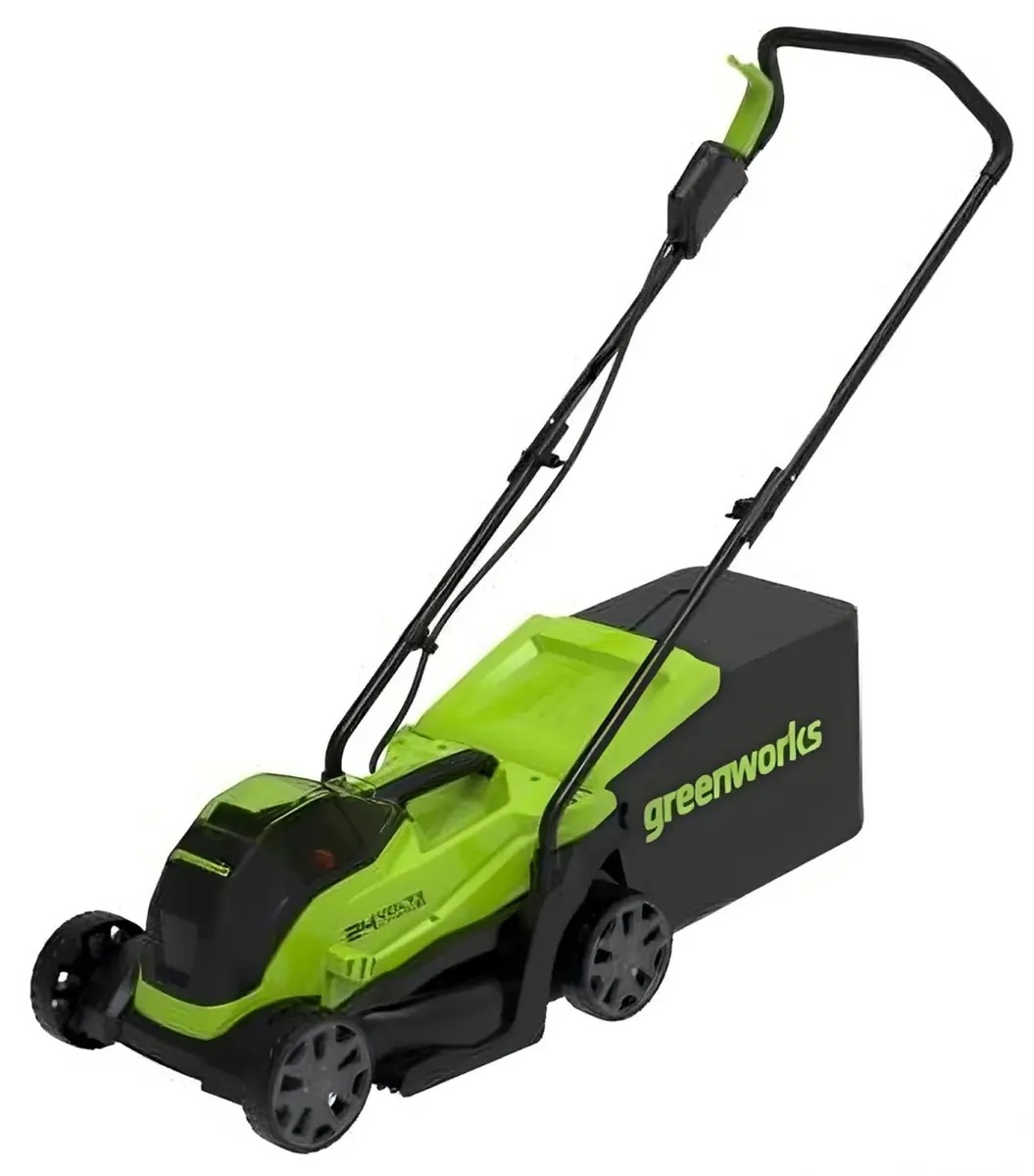 

Газонокосилка аккумуляторная GREENWORKS GD24LM33K2, 33см, 2Ач 2516107ua, Газонокосилка аккумуляторная GREENWORKS GD24LM33K2, 33см, 2Ач [2516107ua]