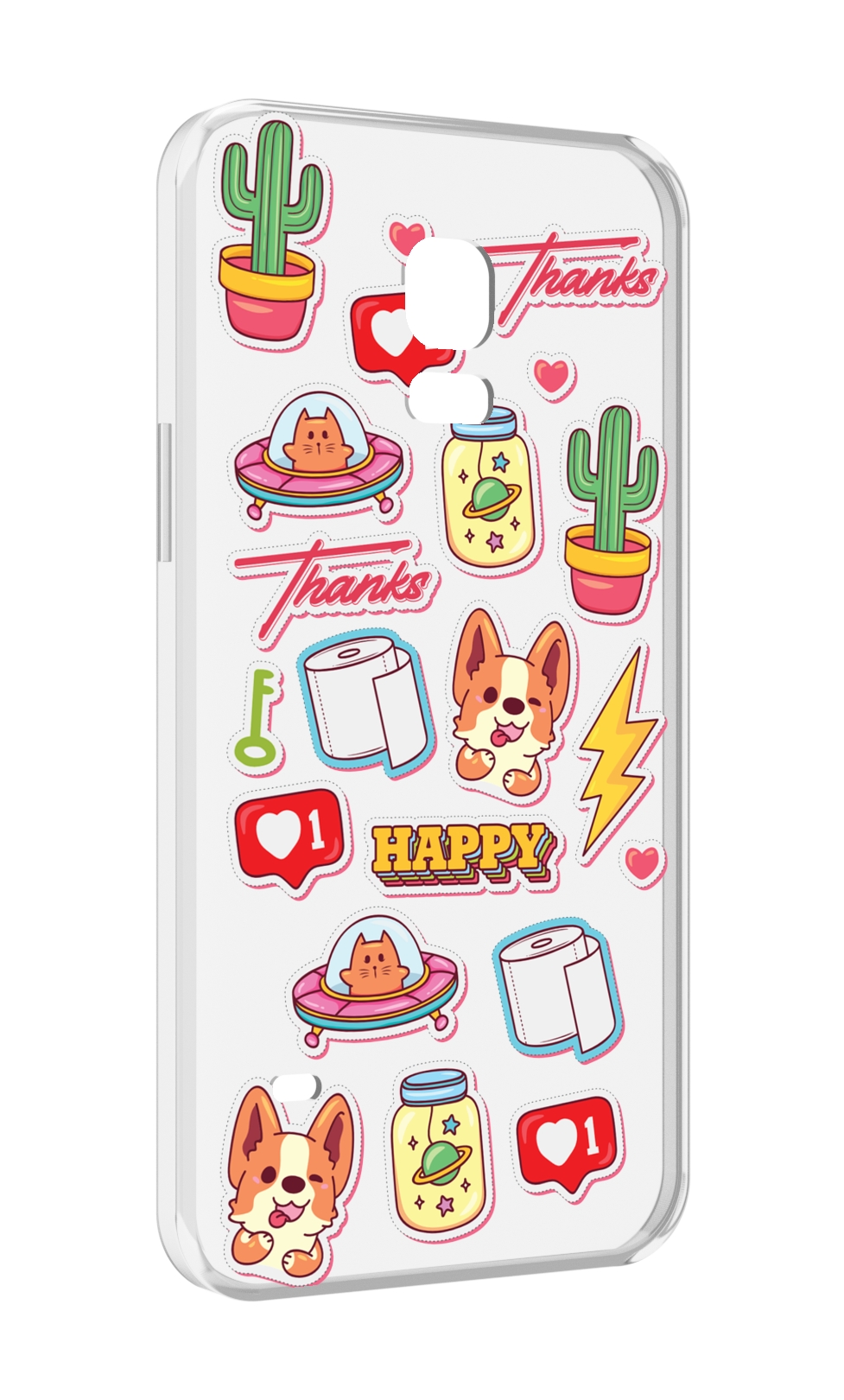 

Чехол MyPads милые-стикеры-корги для Samsung Galaxy S5 mini, Прозрачный, Tocco