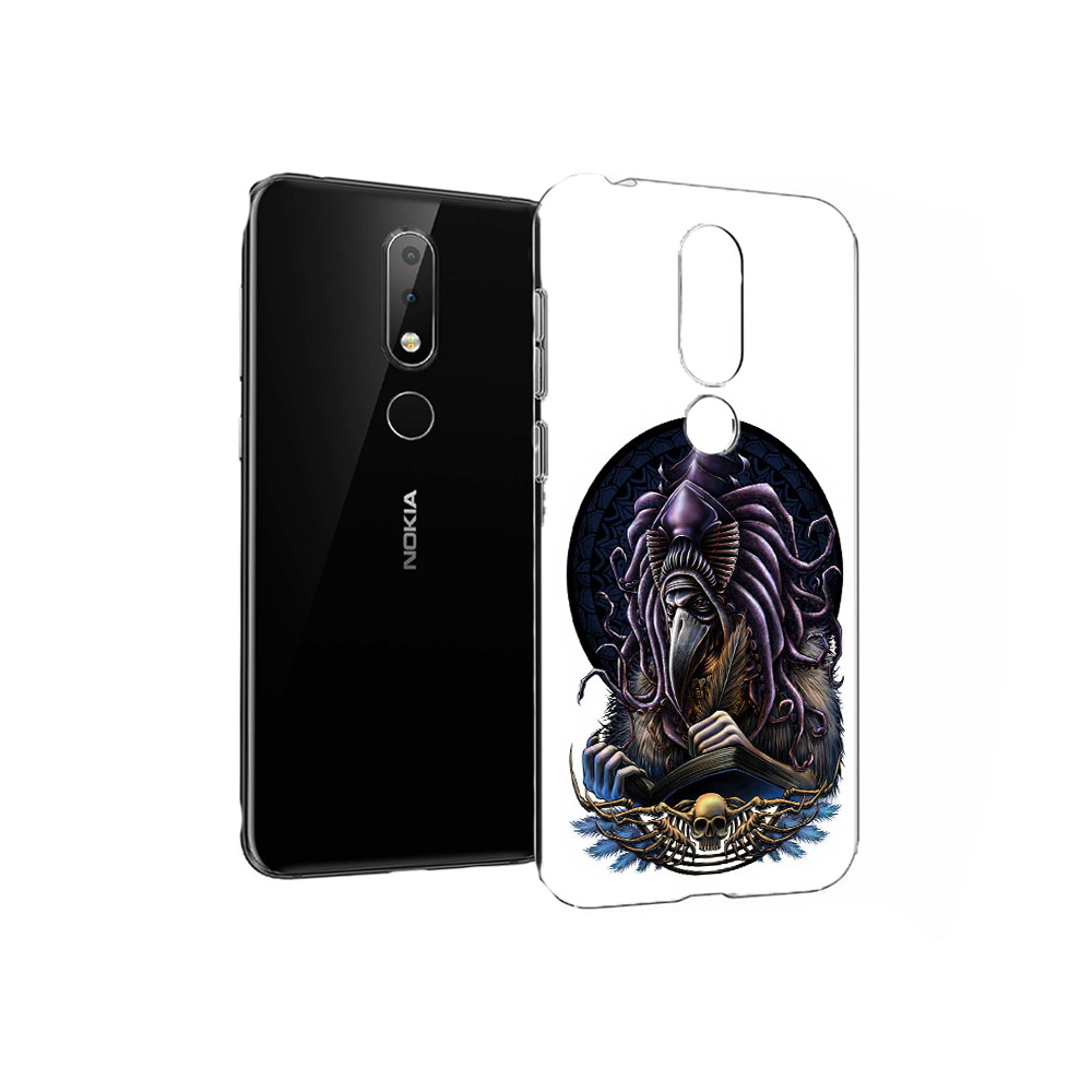 

Чехол MyPads Tocco для Nokia X6 умный ворон (PT115295.99.650), Прозрачный, Tocco