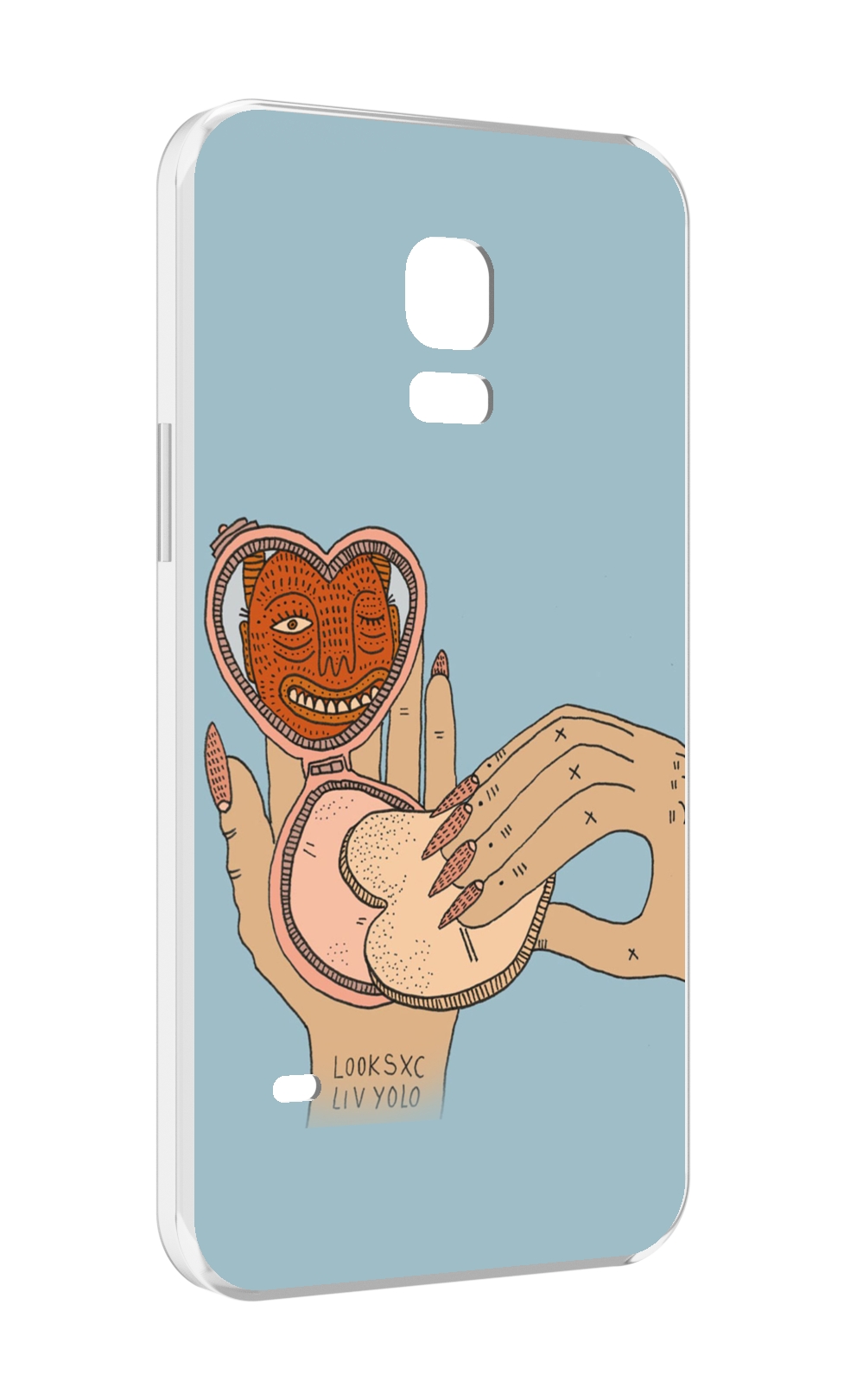 

Чехол MyPads макияж картинка женский для Samsung Galaxy S5 mini, Прозрачный, Tocco