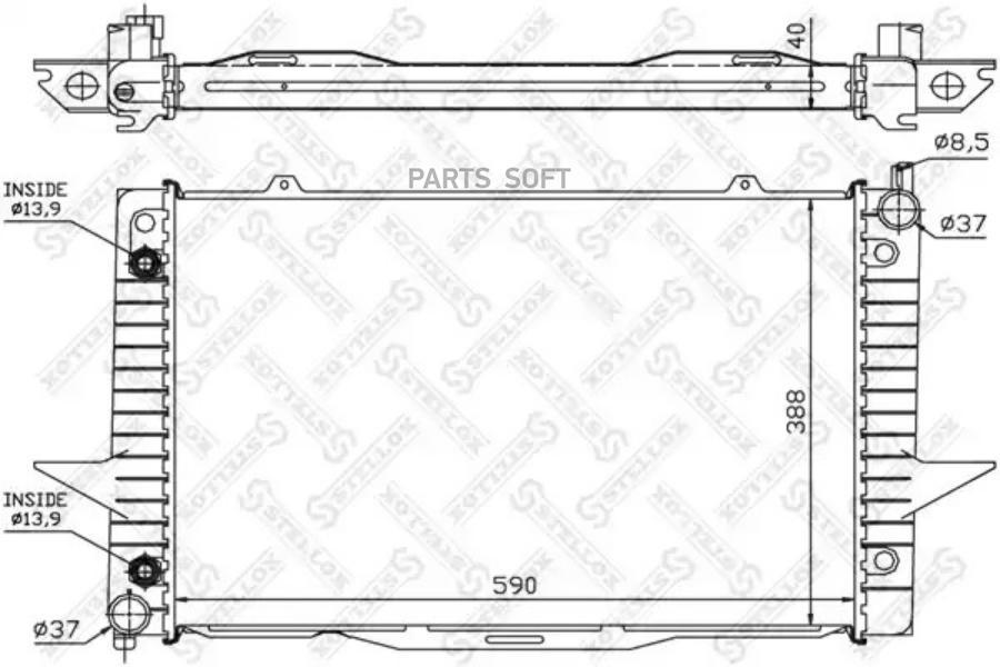 

STELLOX Радиатор охлаждения STELLOX 1026454sx