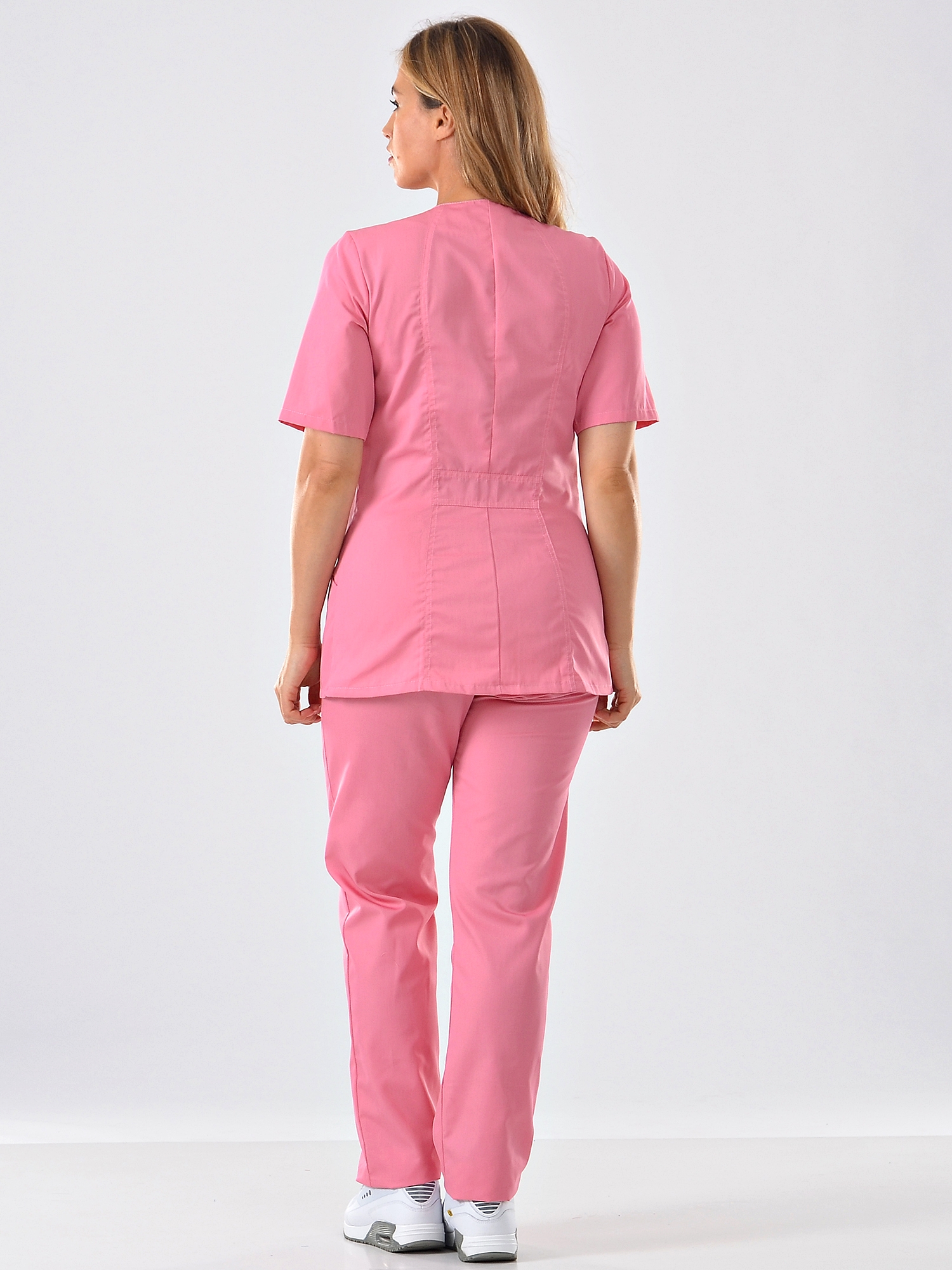 фото Костюм медицинский женский medicalwear домино 121.1.4 розовый 44 ru