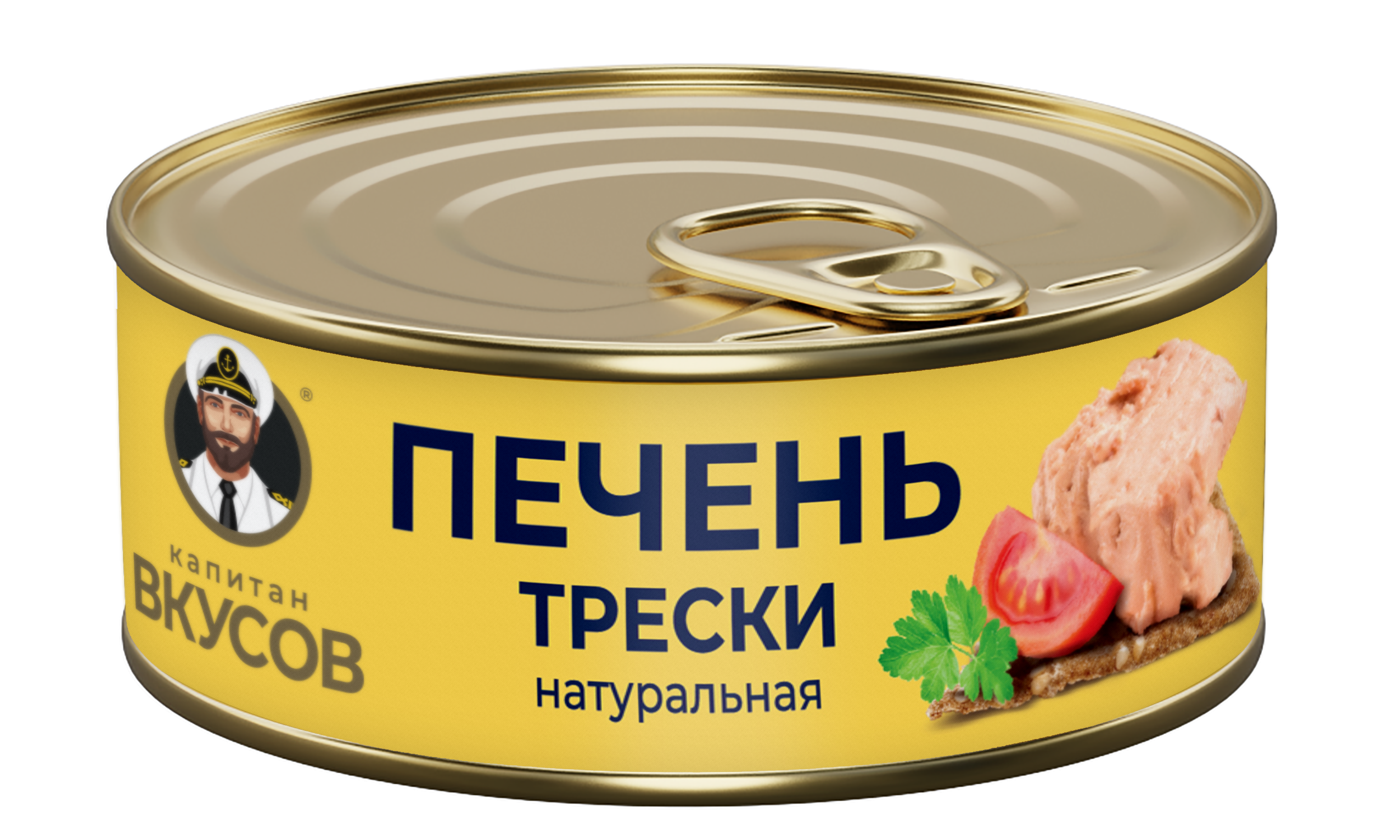 Печень трески Капитан вкусов натуральная, 230 г