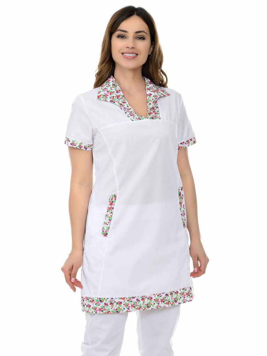 фото Платье медицинское женское medicalwear кира 700 белое 48 ru