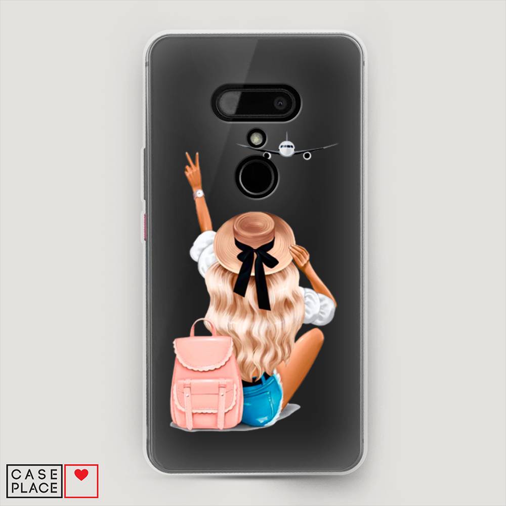 

Чехол Awog на HTC U12 / Эйчтиси U12 "Автостопом самолетом", Разноцветный, 102050-7