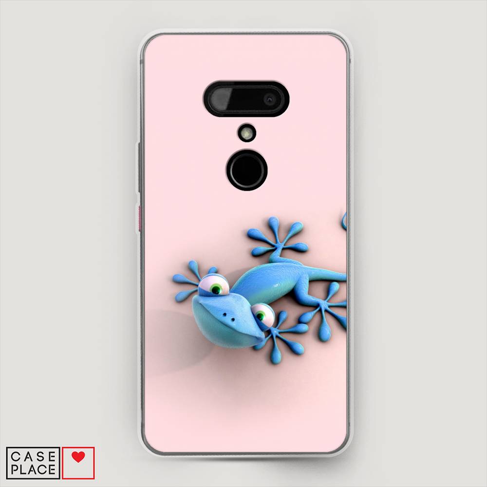 

Чехол Awog на HTC U12 / Эйчтиси U12 "Голубая ящерка", Разноцветный, 102050-2