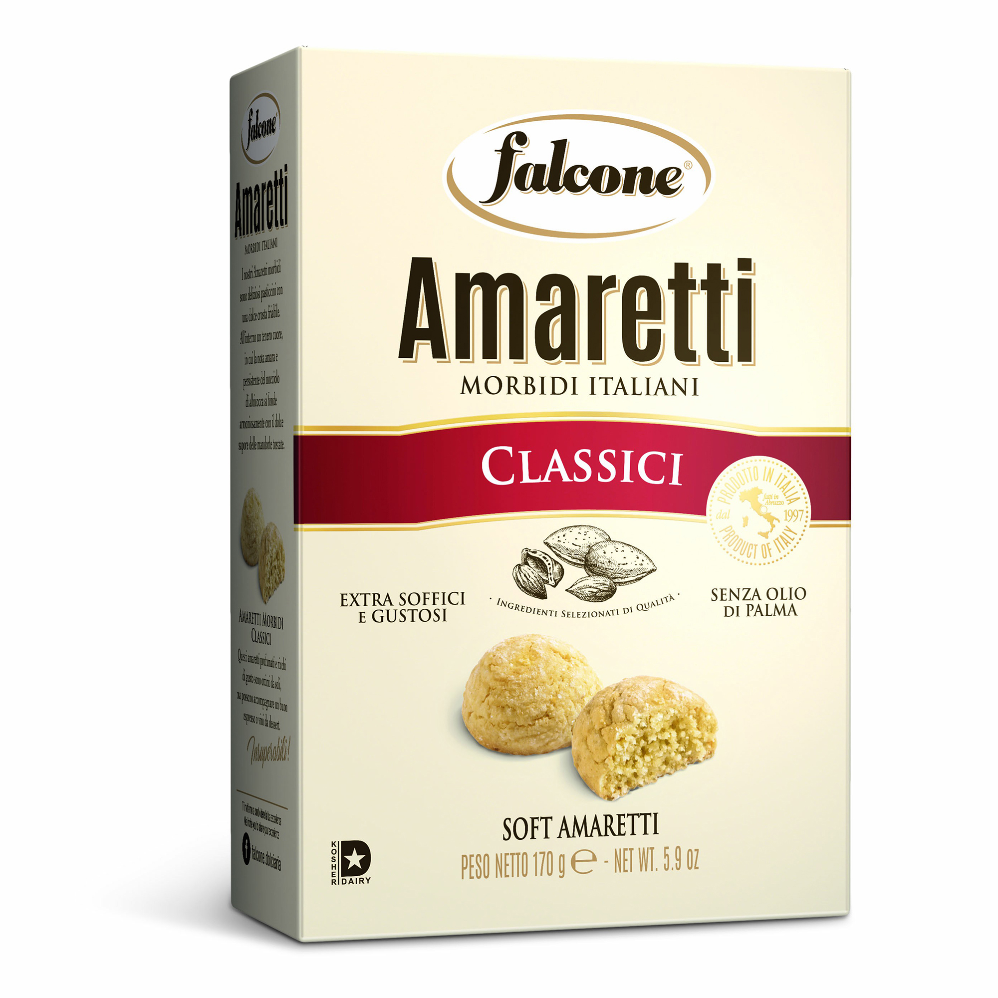 

Печенье Falcone Amaretti Morbidi Classici сдобное 170 г