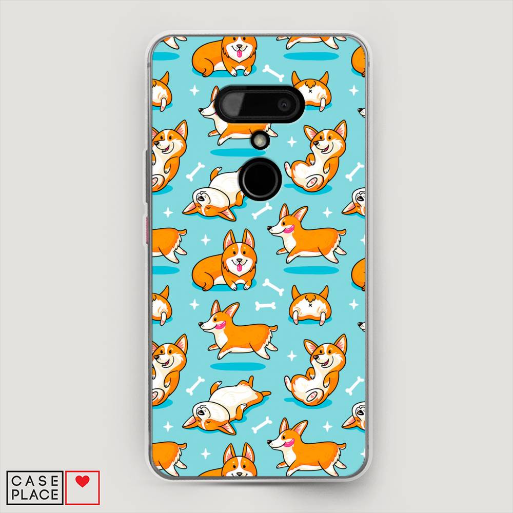 

Чехол Awog на HTC U12 / Эйчтиси U12 "Веселые корги", Разноцветный, 102050-2