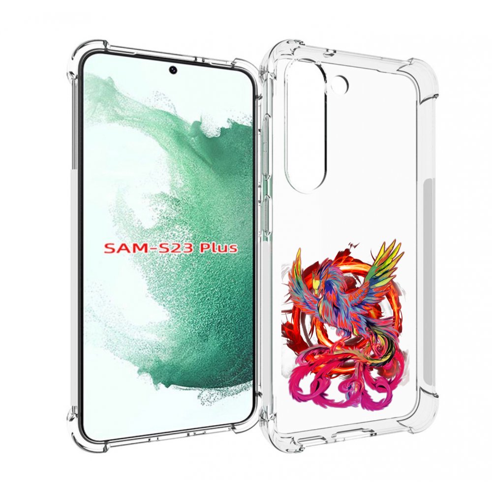 

Чехол MyPads красочный феникс для Samsung Galaxy S23 Plus +, Прозрачный, Tocco