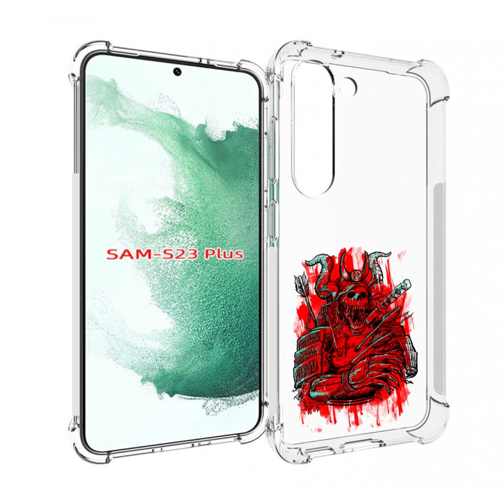 

Чехол MyPads красный скелет воин для Samsung Galaxy S23 Plus +, Прозрачный, Tocco