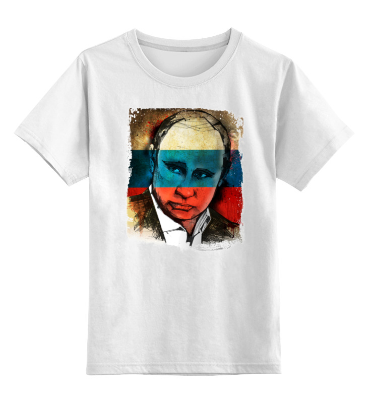 

Детская футболка Printio Putin цв.белый р.140, 0000000771274
