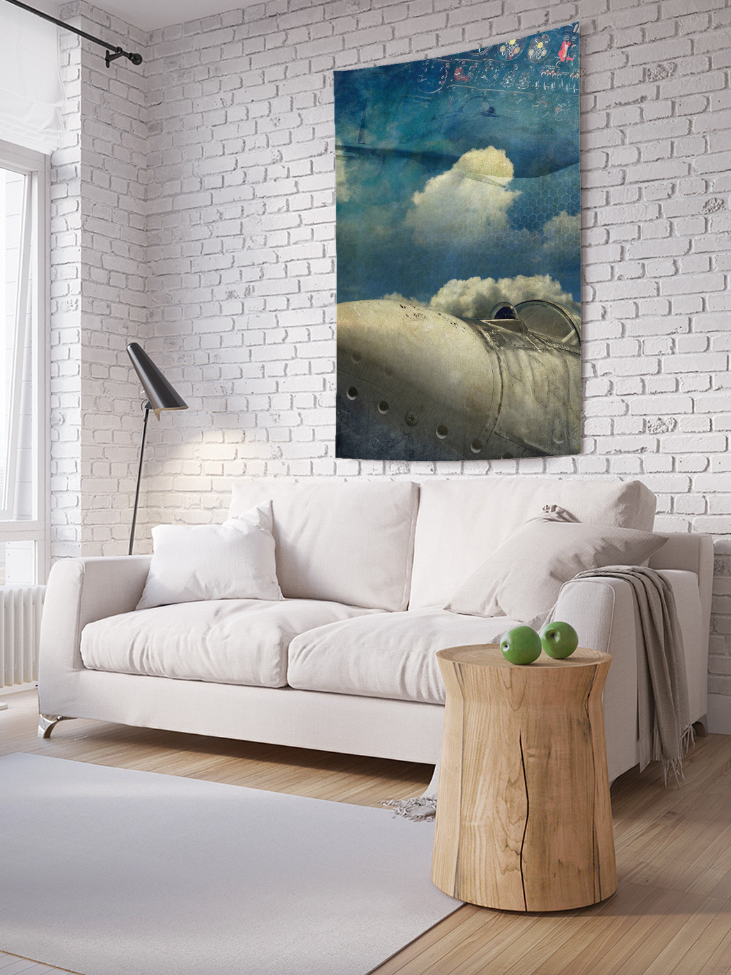 

Вертикальное фотопанно на стену JoyArty Самолет на пленке 150x200 см, Самолет на пленке