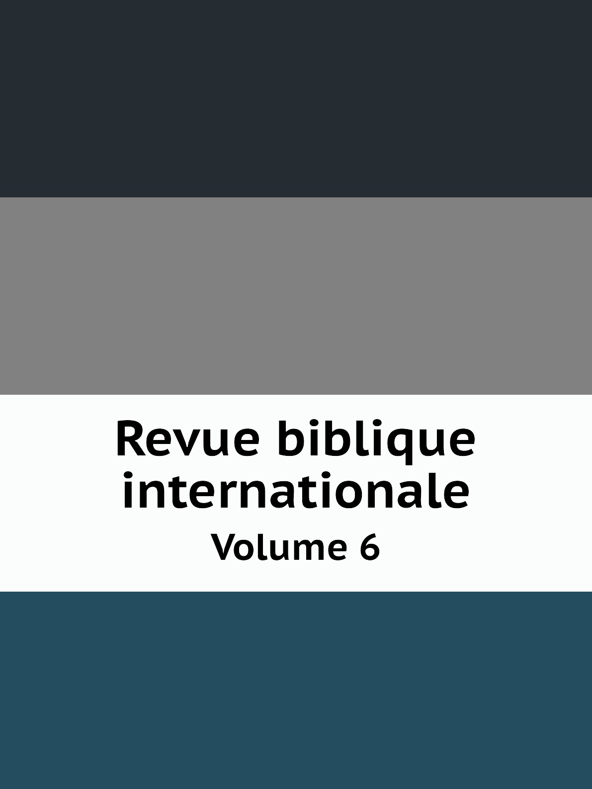 

Revue biblique internationale