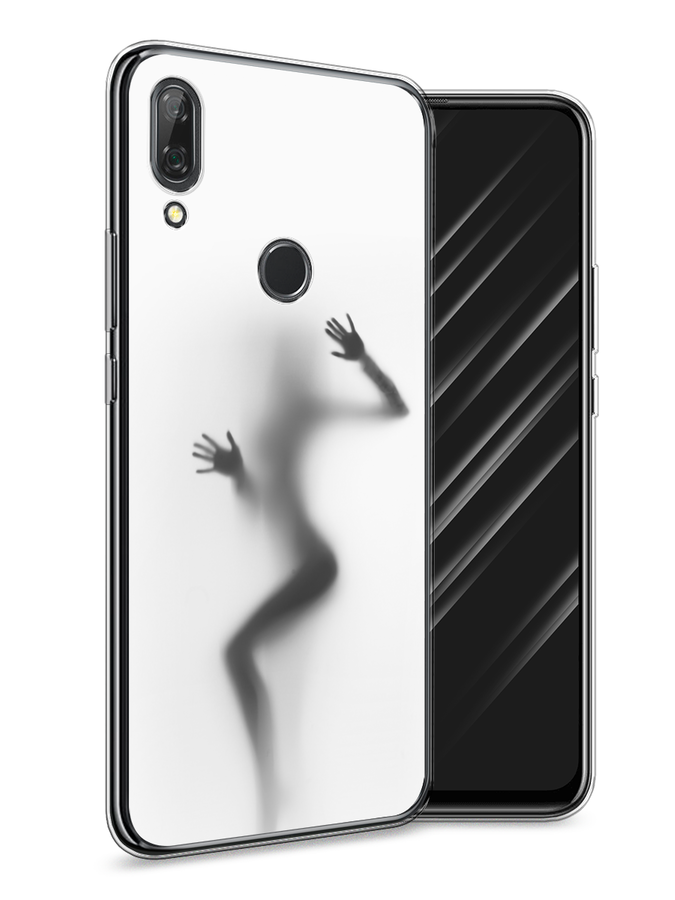 

Чехол Awog на Huawei P Smart Z "Девушка в душе", Серый;белый;черный, 69450-7