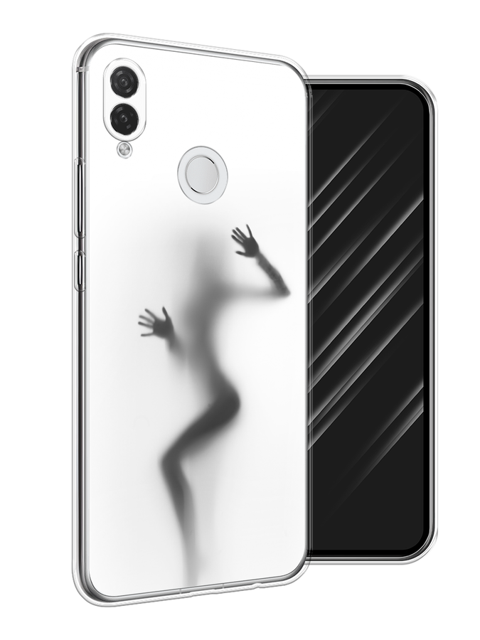 

Чехол Awog на Huawei P Smart Plus "Девушка в душе", Серый;белый;черный, 68250-7