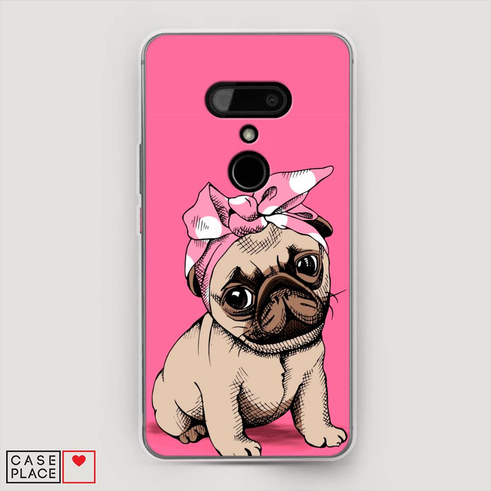 

Чехол Awog на HTC U12 / Эйчтиси U12 "Dog Pin-Up", Разноцветный, 102050-2