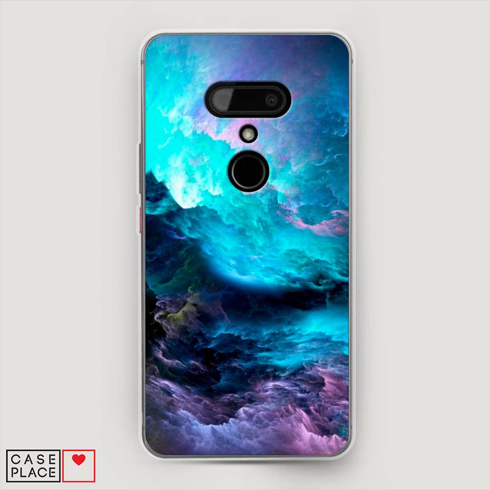

Чехол Awog на HTC U12 / Эйчтиси U12 "Бирюзовое небо", Разноцветный, 102050-4