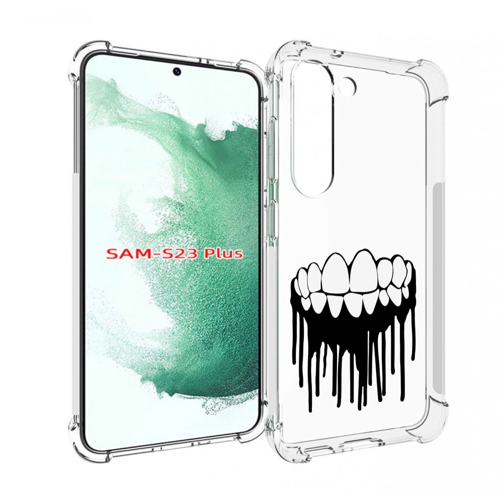 Чехол MyPads зубы для Samsung Galaxy S23 Plus +