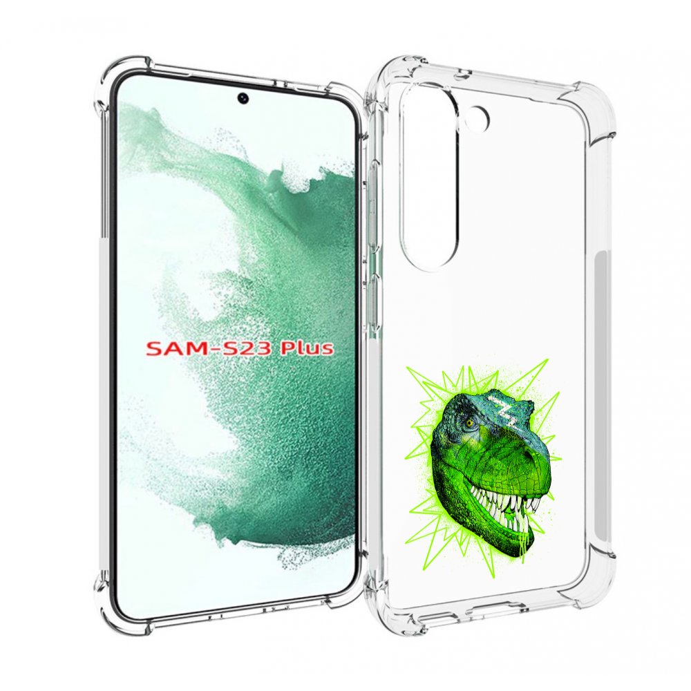 

Чехол MyPads зеленый динозавр для Samsung Galaxy S23 Plus +, Прозрачный, Tocco