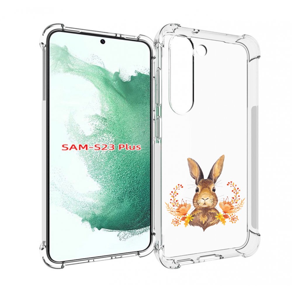 

Чехол MyPads зайка в цветах для Samsung Galaxy S23 Plus +, Прозрачный, Tocco