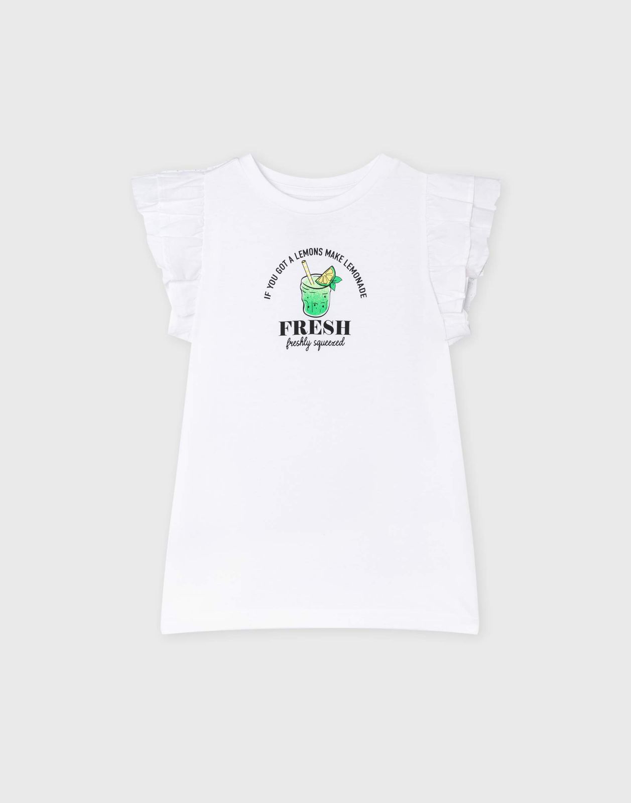 

Футболка для девочки Gloria Jeans GKT023113 белый 4-6л/116, GKT023113