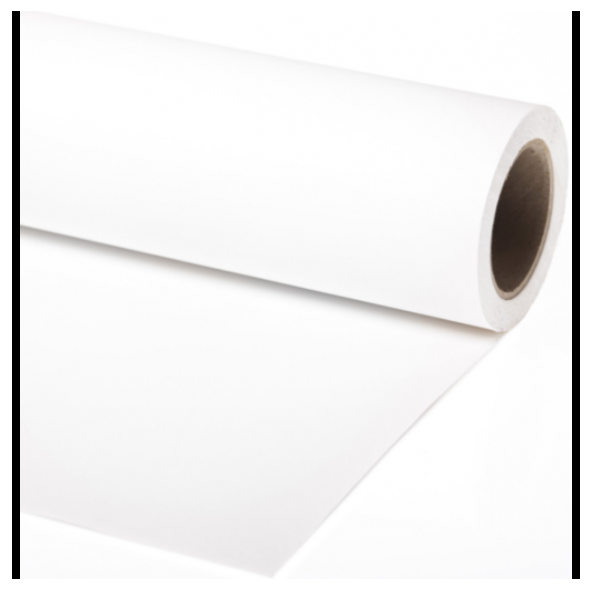 Фон бумажный Vibrantone 1,35х6м White 01, белый