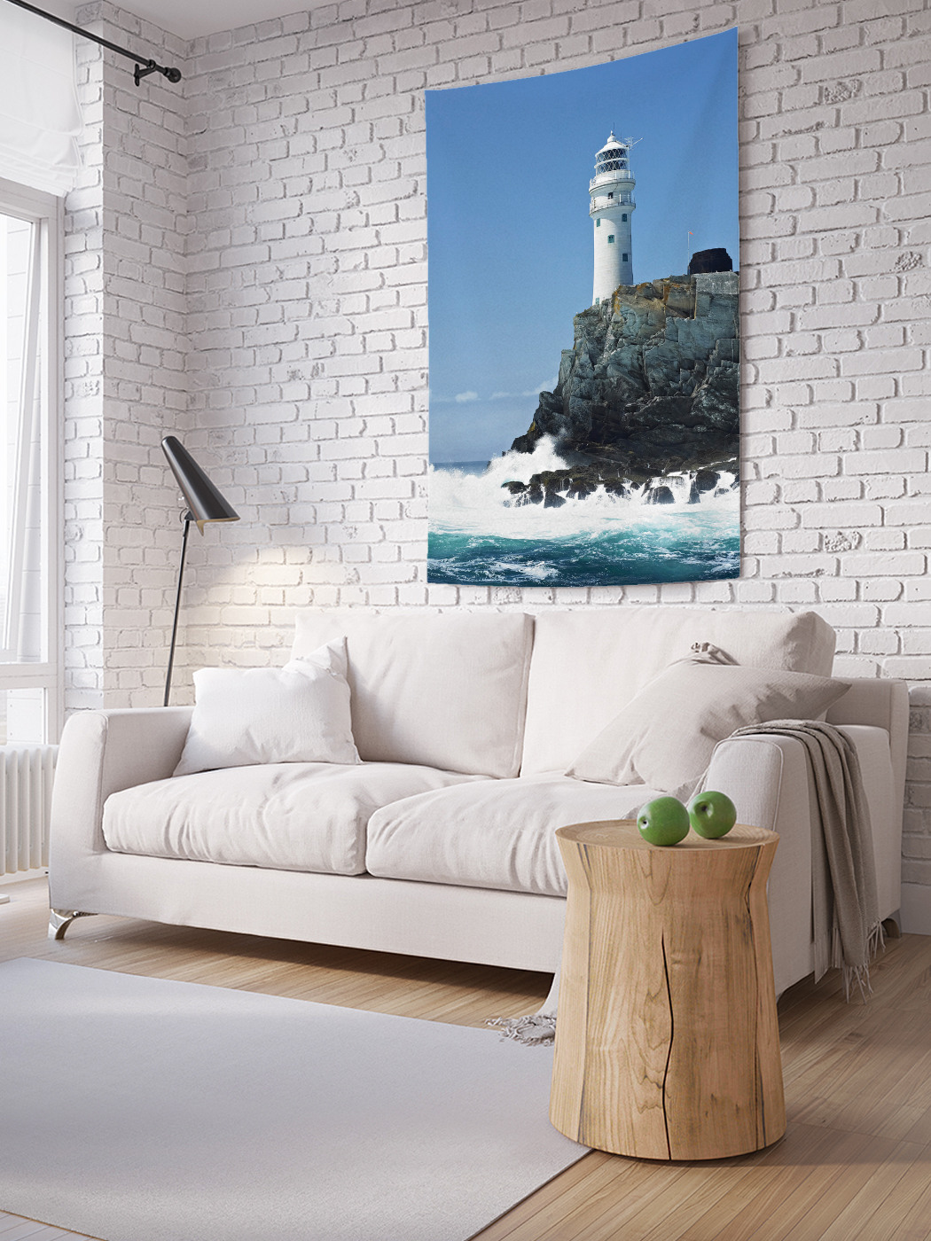 

Вертикальное фотопанно на стену JoyArty Маяк на обрыве 150x200 см, Маяк на обрыве