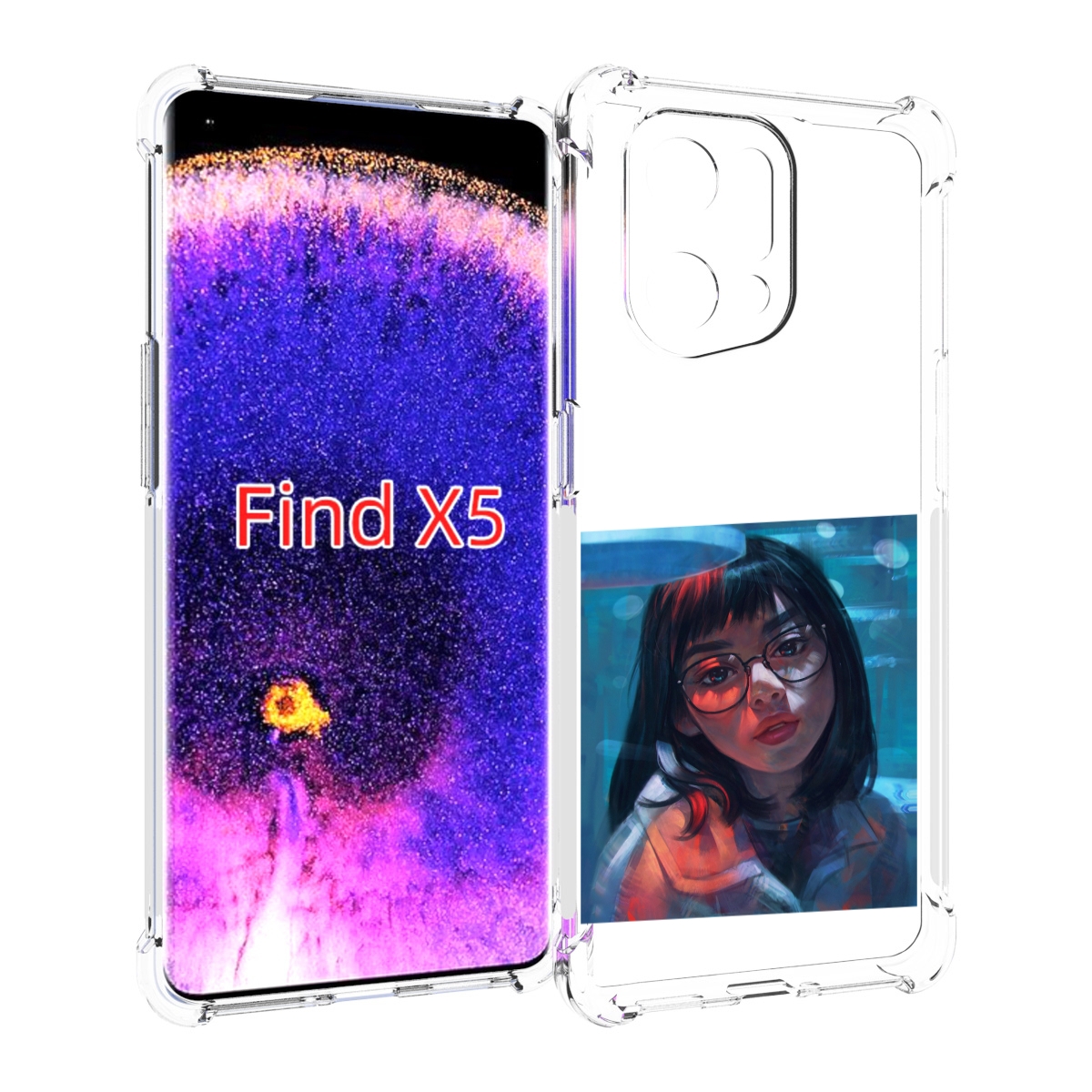 

Чехол MyPads девушка-под-красным-светом для Oppo Find X5, Прозрачный, Tocco