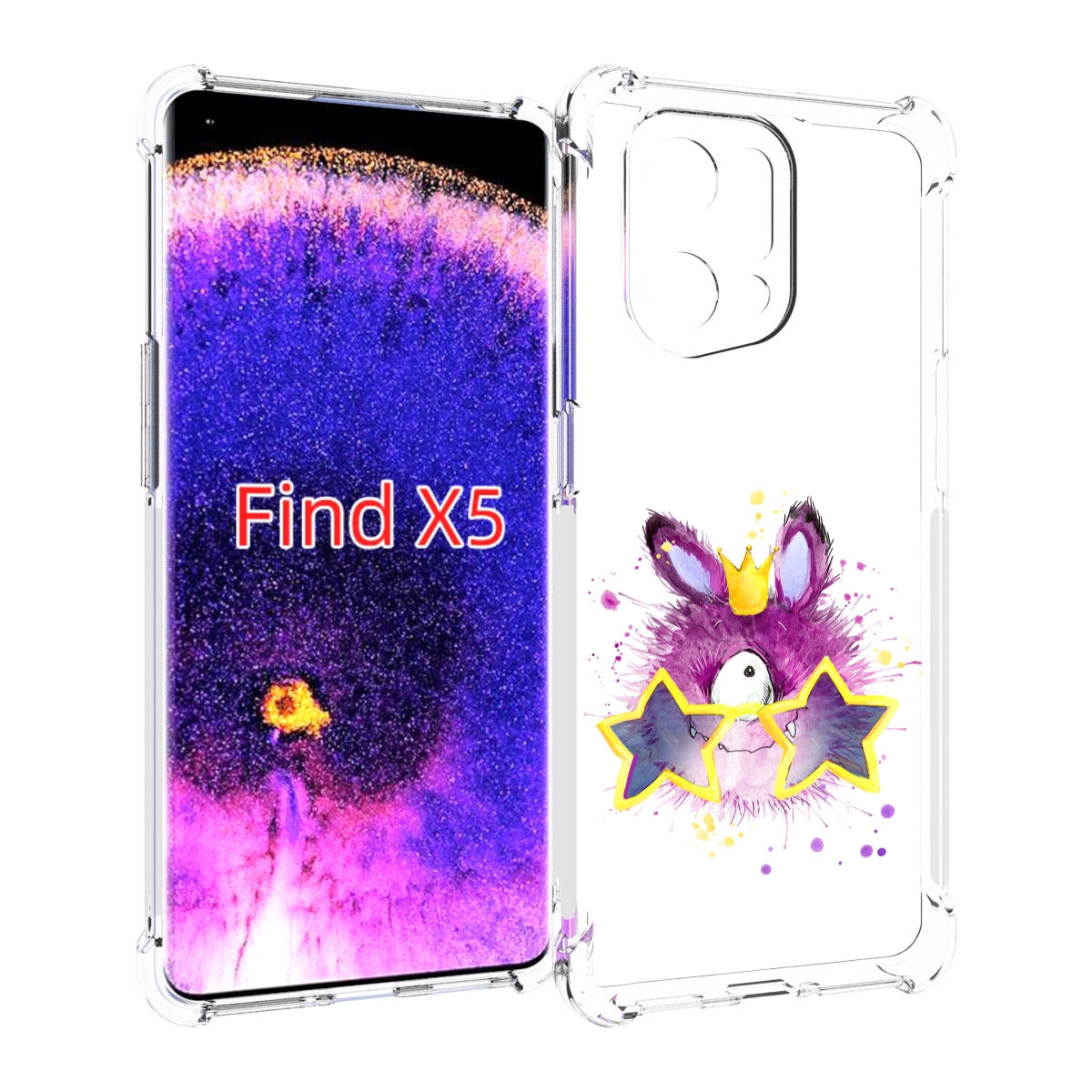 

Чехол MyPads Шуршуля для Oppo Find X5, Прозрачный, Tocco