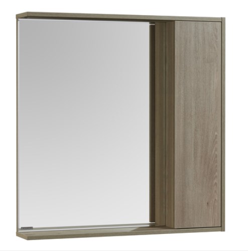 Зеркальный шкаф Акватон Стоун 80 сосна арлингтон, с подсветкой распашной шкаф сканди сосна санторини светлая дуб делано