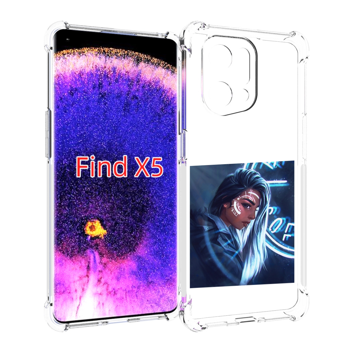 

Чехол MyPads девушка-из-антарктиды женский для Oppo Find X5, Прозрачный, Tocco
