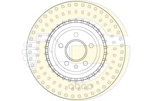 Тормозной диск GIRLING передний для Audi A6, A7, Q5 2008- 6061495