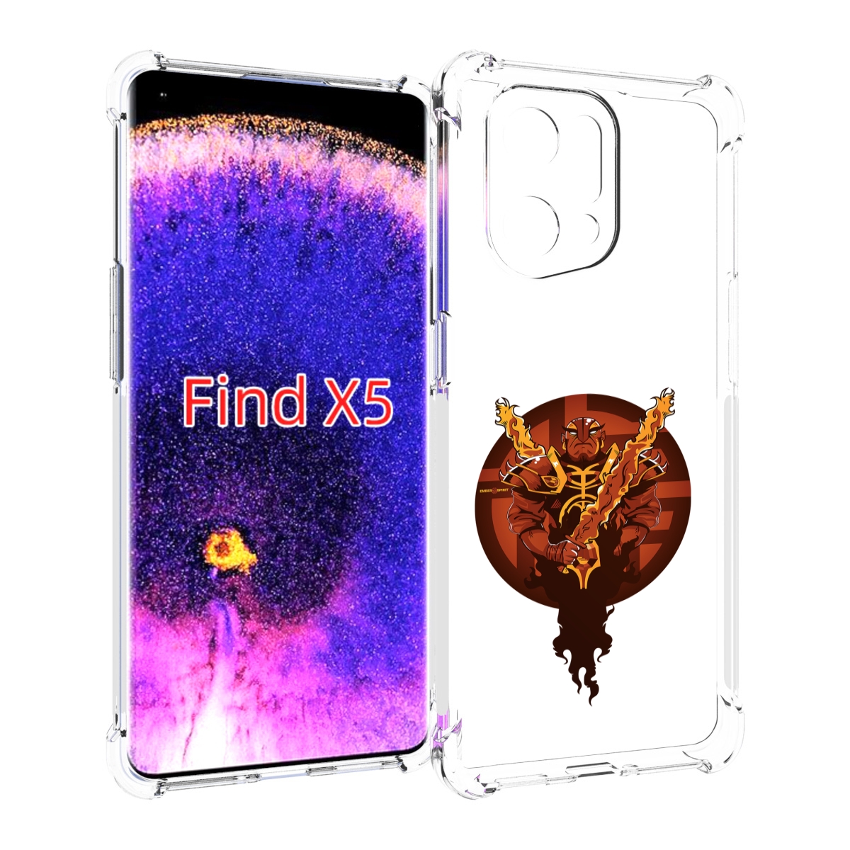 

Чехол MyPads ember spirit для Oppo Find X5, Прозрачный, Tocco