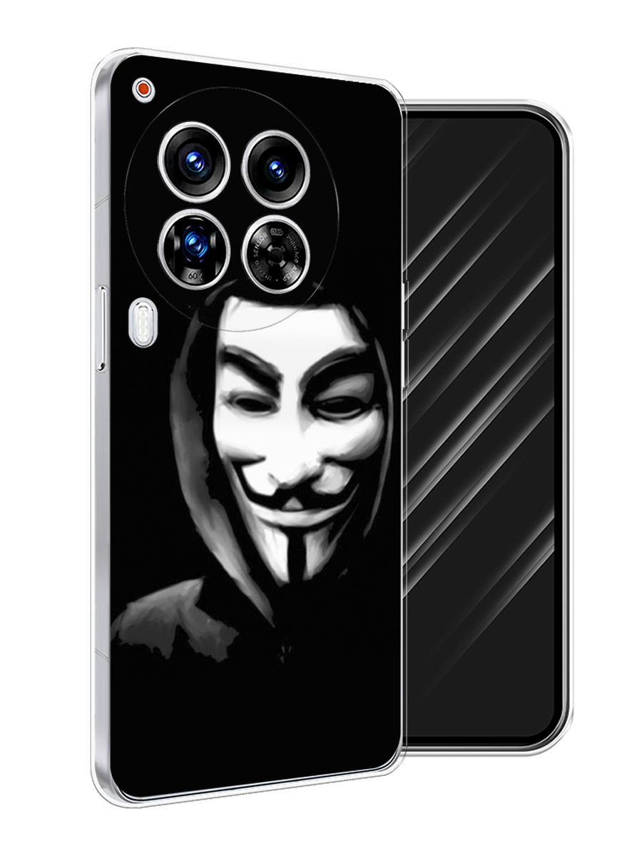 

Чехол Awog на Tecno Camon 30 Premier "Анонимус", Черный;серый;белый, 305450-1