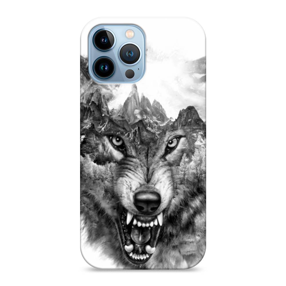 

Пластиковый чехол "Волк в горах" на Apple iPhone 13 Pro Max, 14420-1
