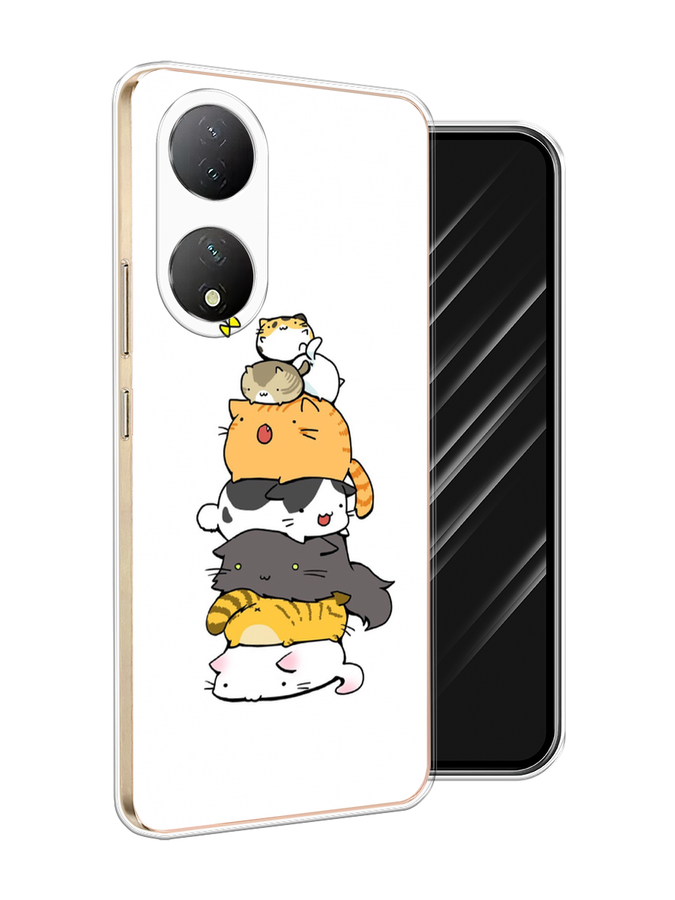 

Чехол Awog на Vivo Y100 "Бутерброд из котиков", Коричневый;белый;серый, 268250-1