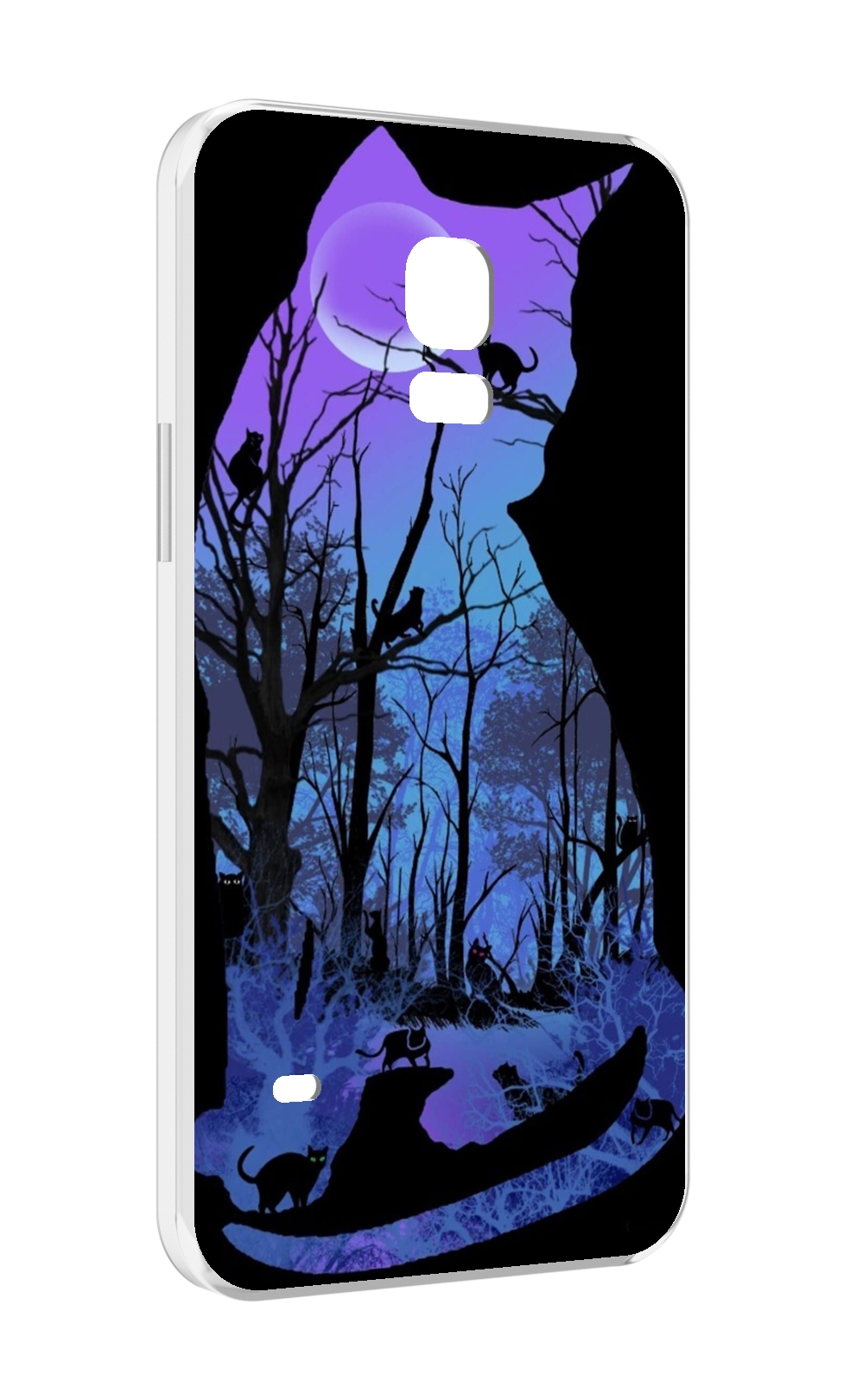 

Чехол MyPads лес внутри кота для Samsung Galaxy S5 mini, Прозрачный, Tocco