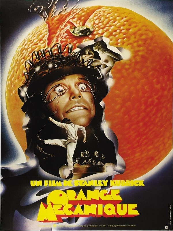 Постер к фильму Заводной апельсин (A Clockwork Orange) Оригинальный 76,2x101,6 см