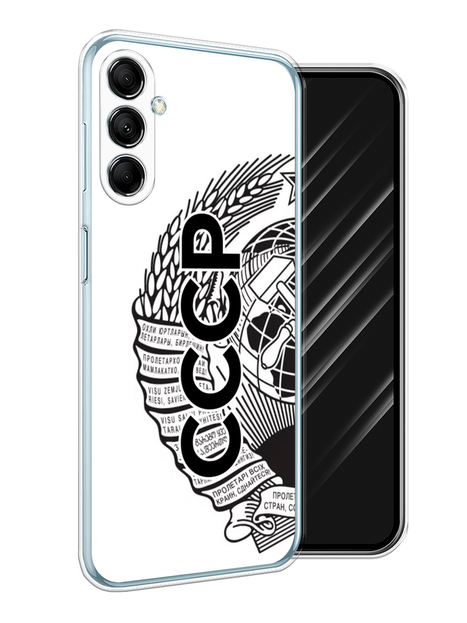 

Чехол Awog на Samsung Galaxy M14 5G "Герб СССР", Черный;серый;белый, 2108150-1