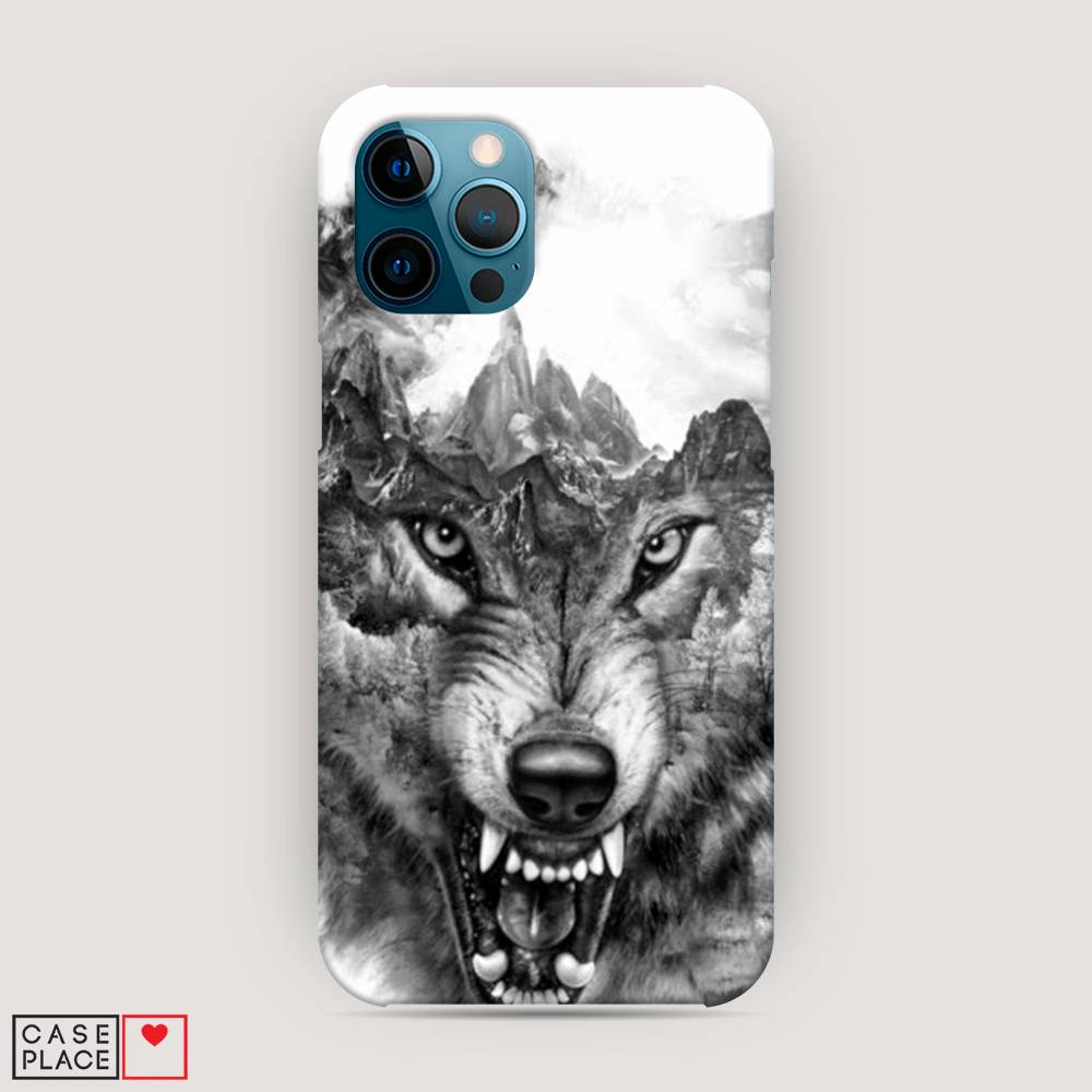 

Пластиковый чехол "Волк в горах" на Apple iPhone 12 Pro Max, 12720-1